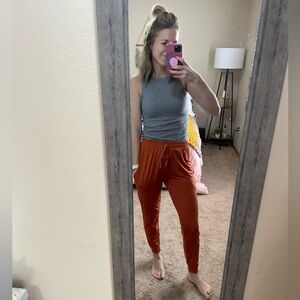 Amazon burnt orange joggers